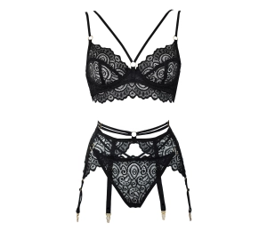 Komplet All lace set N⁰3 black